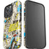 DC Comics Batman Batgirl Vintage Action pose pattern iPhone 16 Pro Max Impact Case